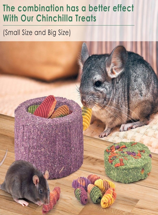 ERKOON 100% Edible Premium Timothy Hay Chew A Bowl for Rabbits, Chinchilla Treats, Chew Toys for Teeth Guinea Pigs and Mice (Purple) - Image 3